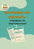 Vorschau - Arbeitsblätter - Garmethoden und Nährstoffe – verständlich erklärt - Deckblatt