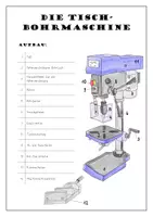 Vorschau - Arbeitsblätter - Aufbau Tischbohrmaschine mit Begriffen und Bilder
Bohrmaschine - Seite 2