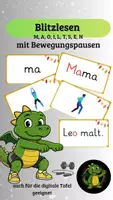 Vorschau - Präsentationen/Tafelbilder - Blitzlesen mit Bewegungspausen (M, A, L, I, T, E, S, O, N) - Deckblatt