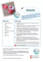 Vorschau - Mal- und Bastelvorlagen - Stiefel vom Nikolaus bzw. Weihnachtsmann basteln - Tipp: Adventskalender; Anleitung und Vorlage - Seite 1