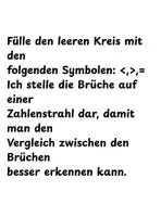 Vorschau - Arbeitsblätter - brüche vergleichen und ordnen- Brüchen auf einem Zahlenstrahl - Seite 1