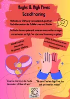 Vorschau - Mal- und Bastelvorlagen - Hughs & High Fives Sozialtraining für GrundschülerInnen - Deckblatt