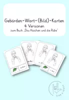 Vorschau - Merkblätter - Das Häschen und die Rübe - Gebärden-Wort-Bild-Karten - Deckblatt