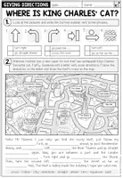 Vorschau - Arbeitsblätter - Giving Directions / Wegbeschreibung – Reading, Lückentext und Writing | 3-fach differenziert 5.–6. Klasse - Seite 2