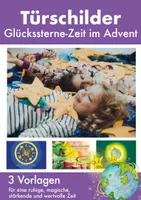 Vorschau - Poster - Advent: Türschilder Glückssterne zur Glückspunkt-Methode im Advent - Deckblatt