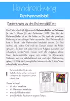 Vorschau - Mal- und Bastelvorlagen - Rechenmalblätter Halloween | ZR 1000 | Klasse 3 - Seite 3