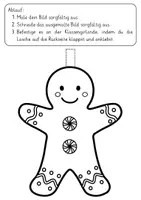 Vorschau - Arbeitsblätter - Weihnachtsgirlande zum Basteln & Ausmalen | Deko für das Klassenzimmer | Advent & Weihnachten Girlande - Seite 2