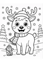 Vorschau - Mal- und Bastelvorlagen - Ausmalbilder Winter & Weihnachten – 52 Motive - Seite 2