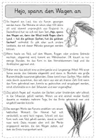 Vorschau - Arbeitsblätter - Leseübungen zum sinnentnehmenden Lesen: Hejo, spann den Wagen an - Seite 1
