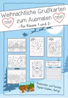 Vorschau - Bildkarten - Ausmalbilder Weihnachtskarten - Deckblatt