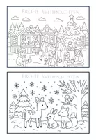 Vorschau - Bildkarten - Ausmalbilder Weihnachtskarten - Seite 1