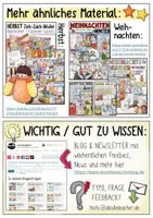 Vorschau - Arbeitsblätter - Wichtelhaus / Pilzhaus Bastelvorlage - Winter & Weihnachten / Wichtel - Seite 1