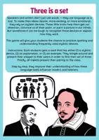 Vorschau - Spiele - Stylistic Devices - Warmup - The Magic of Three - Seite 1