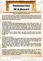 Vorschau - Arbeitsblätter - Fantasiereise Mozart mit Reflexionsfragen - Deckblatt