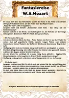 Vorschau - Arbeitsblätter - Fantasiereise Mozart mit Reflexionsfragen - Seite 1