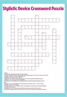 Vorschau - Arbeitsblätter - Stylistic Device - Crossword Puzzle - Seite 1