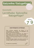 Vorschau - Arbeitsblätter - Lerntheke - Satzreihe oder Satzgefüge? - Seite 1