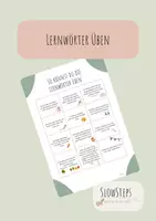 Vorschau - Merkblätter - Lernwörter üben - regelmäßige Übungen - Deckblatt