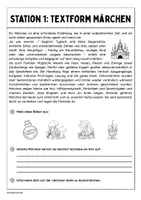 Vorschau - Arbeitsblätter - Stationsarbeit Märchen - Seite 1