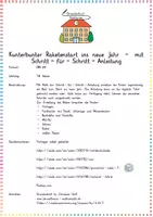 Vorschau - Arbeitsblätter - Silvester & Neujahr: Kunterbunter Raketenstart - Kunst - Kl. 2/3 (Ziele & Wünsche) - Seite 1