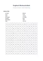 Vorschau - Unterrichtsreihen - Englisch Wortsuchrätsel – Autumn / Herbst - Seite 1