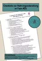 Vorschau - Merkblätter - Checkliste für die Fachpraxis im Fach AES - Deckblatt