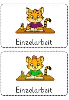 Vorschau - Präsentationen/Tafelbilder - Sozialformen Tigerklasse – 46 Visualisierungskarten | Unterricht transparent gestalten - Seite 3