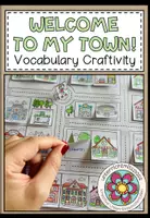 Vorschau - Arbeitsblätter - Welcome to my town! - Vocabulary Craftivity - Deckblatt