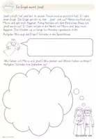 Vorschau - Arbeitsblätter - Weihnachtsgeschichte - Ein Engel warnt Josef - Seite 1