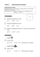 Vorschau - Stundenentwürfe - Übungsstunde zum Thema "Quadratwurzeln"_Klasse 9 - Seite 1