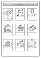Vorschau - Arbeitsblätter - Silben lesen Anlaute Deutsch Kl. 1 Winter & Weihnachten - Seite 1