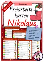 Vorschau - Spiele - Freiarbeitskarten NIKOLAUS - Deckblatt