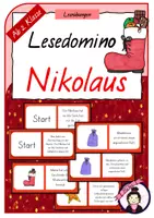 Vorschau - Stationenlernen - Lesedomino NIKOLAUS - Deckblatt