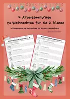 Vorschau - Arbeitsblätter - Weihnachtsrätsel Schlangensätze - 2. Klasse - Deckblatt