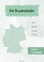 Vorschau - Stationenlernen - Die Bundesländer - Deckblatt