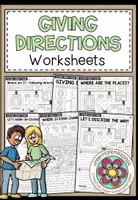Vorschau - Arbeitsblätter - GIVING DIRECTIONS - Worksheets (Arbeitsblätter Bundle) - Deckblatt