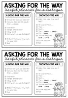 Vorschau - Arbeitsblätter - GIVING DIRECTIONS - Worksheets (Arbeitsblätter Bundle) - Seite 1