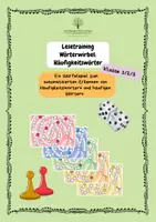 Vorschau - Spiele - Leseförderung Wörterwirbel: Häufigkeitswörter - Deckblatt