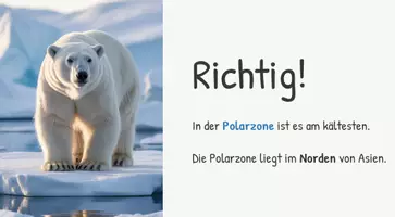 Vorschau - Präsentationen/Tafelbilder - Kurzes Quiz: Klimazonen in Asien - Deckblatt