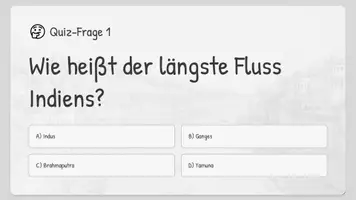 Vorschau - Präsentationen/Tafelbilder - Kurzes Indien Quiz - Multiple Choice, Wahr/Falsch, „Was passt nicht?“ - Seite 3