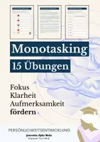 Vorschau - Anderer Materialtyp - Monotasking Übungen: Fokus und Konzentration fördern - Deckblatt