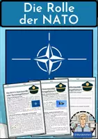 Vorschau - Arbeitsblätter - Die NATO: Die Rolle der NATO in der internationalen Weltpolitik - Deckblatt