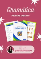 Vista previa - Refuerzo / NEE / Materiales de apoyo - Gramática - Pruebas Saber 11° - Portada
