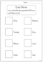 Vorschau - Arbeitsblätter - Materialpaket - Erste Wörter lesen und schreiben - Seite 3