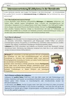 Vorschau - Arbeitsblätter - Lobbyismus AB6 Interessenvertretung Lobby Lobbyarbeit - Seite 1