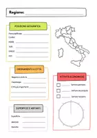 anteprima - Esercizi - 🗺️ Scheda Regioni d’Italia: Geografia scuola primaria🇮🇹 - Pagina di copertina