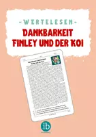 Vorschau - Arbeitsblätter - iruBildung - Wertelesen: Dankbarkeit Finley und der Koi - Deckblatt
