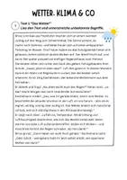 Vorschau - Arbeitsblätter - Wetter Klima & Co - Warum regnet es im Sommer? - Seite 1