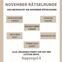 Vorschau - Spiele - November - Rätselrunde - Deckblatt