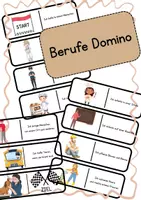 Vorschau - Spiele - Berufe-Domino – spielerisches Zuordnen von Berufsbeschreibungen - Deckblatt
